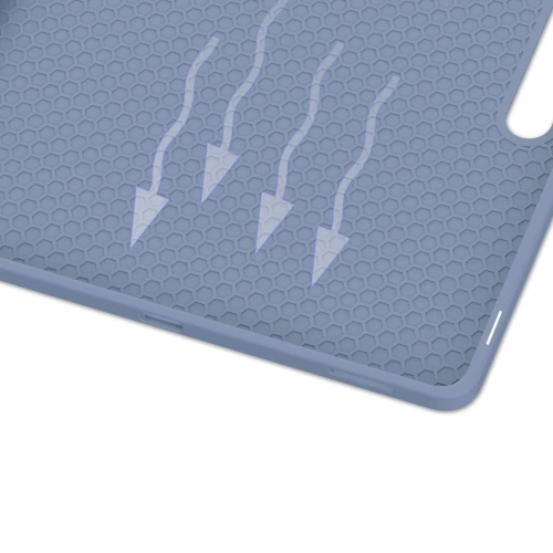 Etui z klapką Bizon Case Tab Lizard do Samsung Galaxy Tab S10 FE+ Plus lawendowe