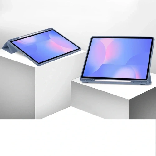 Etui z klapką Bizon Case Tab Lizard do Samsung Galaxy Tab S10 FE+ Plus lawendowe