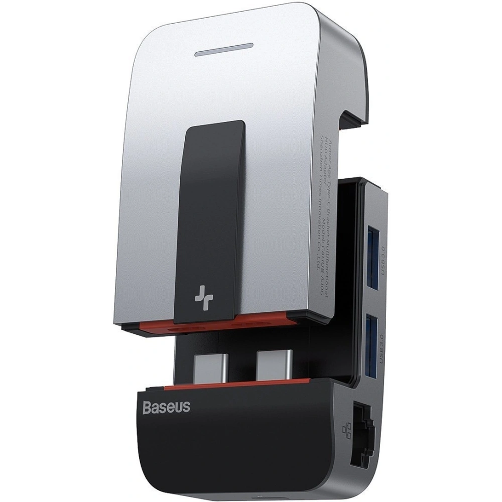 Hurtownia GSM - Adaptér 9w1 Baseus Armor Age, Hub 3x USB 3.0 + HDMI + 2x ThunderBolt 3 + USB-C + jack 3,5mm pro Apple MacBook Pro - BSU1524 - {ean13} - Hurt