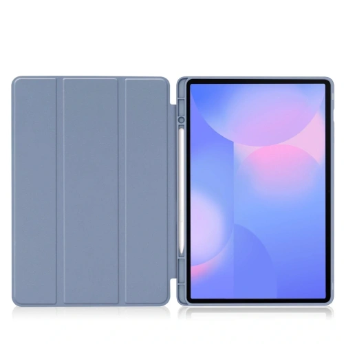Etui z klapką Bizon Case Tab Lizard do Samsung Galaxy Tab S10 FE+ Plus lawendowe