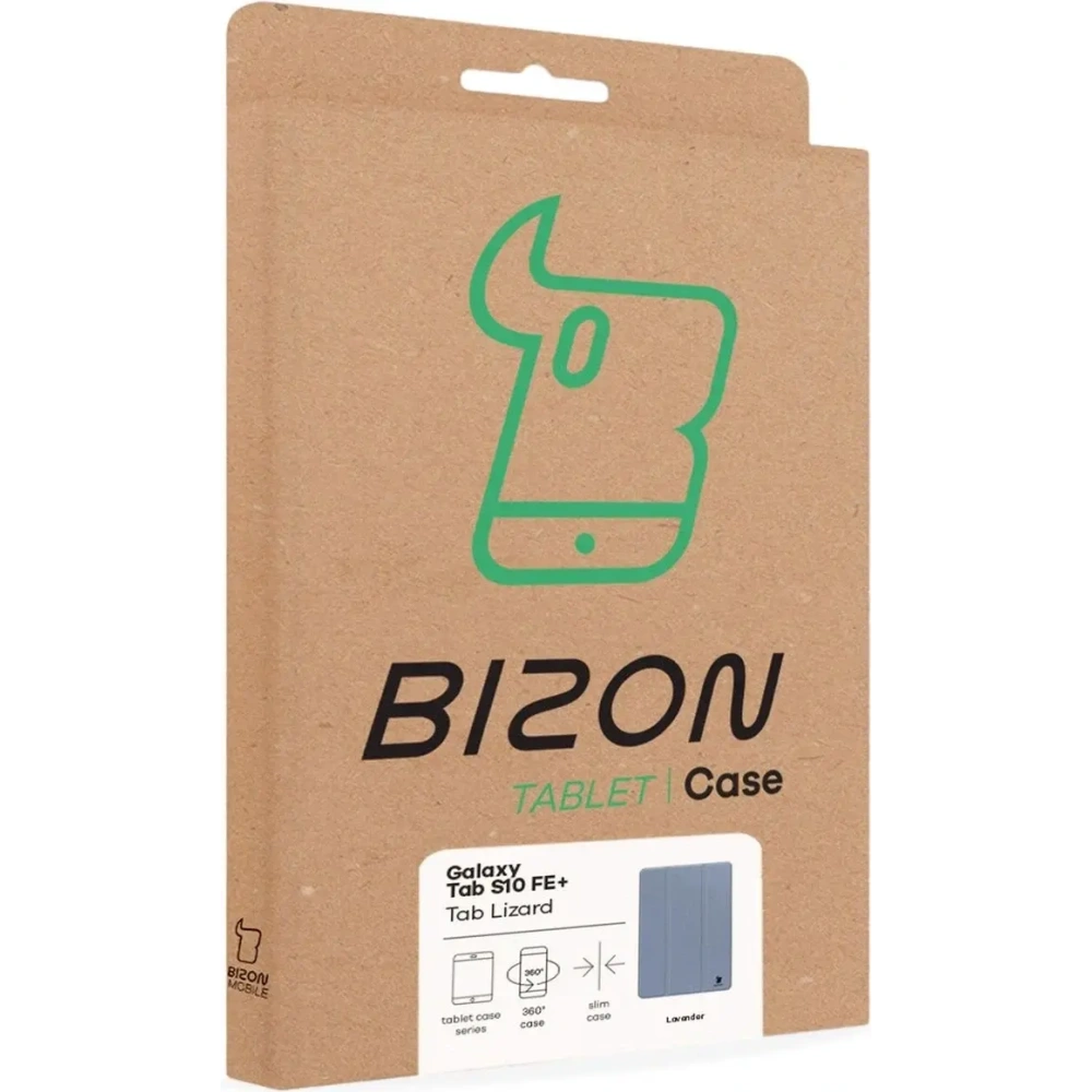 Wholesale BIZON Case Tab Lizard Samsung Galaxy Tab S10 FE+ Plus lavender - BIZ9259 - {ean13} - Hurt