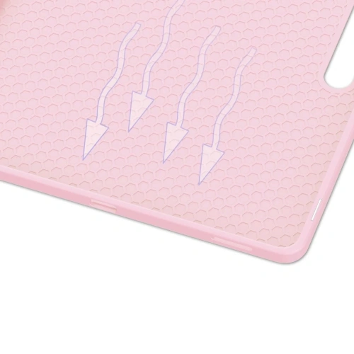 Etui z klapką Bizon Case Tab Lizard do Samsung Galaxy Tab S10 FE+ Plus różowe