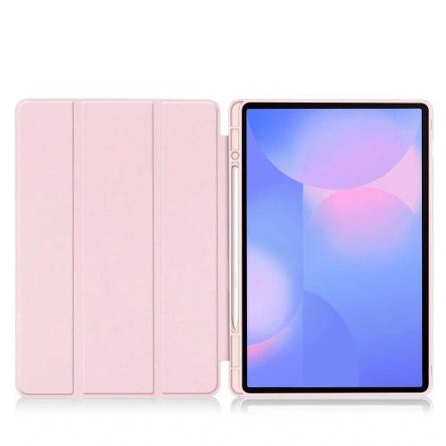 Etui z klapką Bizon Case Tab Lizard do Samsung Galaxy Tab S10 FE+ Plus różowe