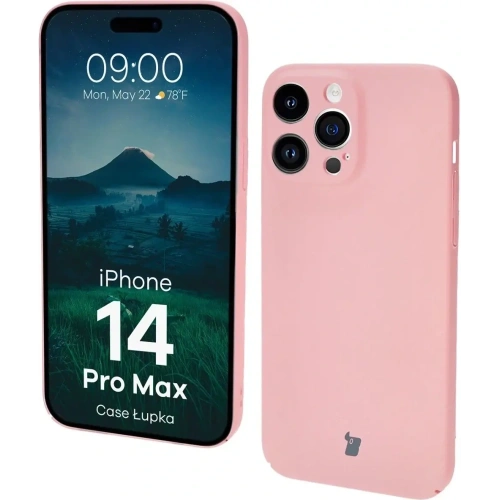 Etui Bizon Case Łupka do Apple iPhone 14 Pro Max różowe