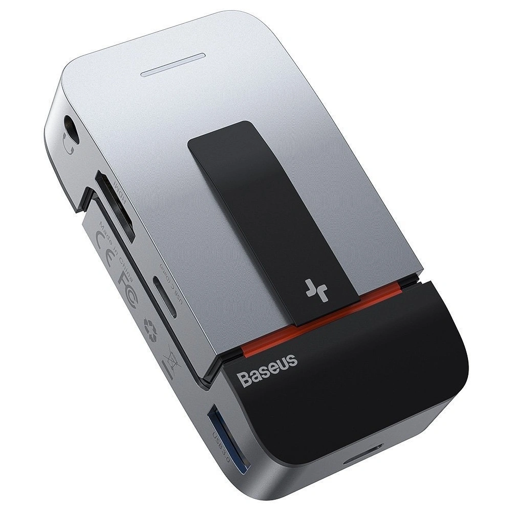 Hurtownia GSM - Adaptér 9w1 Baseus Armor Age, Hub 3x USB 3.0 + HDMI + 2x ThunderBolt 3 + USB-C + jack 3,5mm pro Apple MacBook Pro - BSU1524 - {ean13} - Hurt