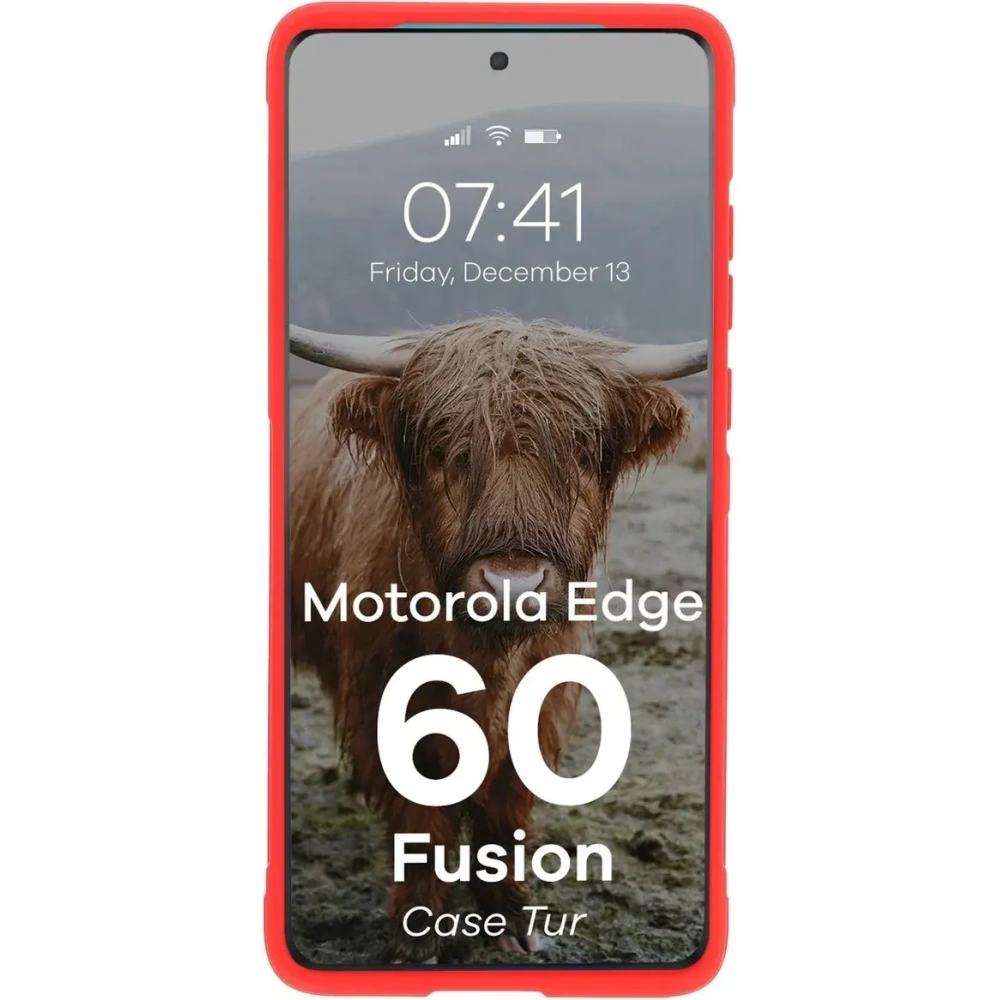 Hurtownia GSM - Pancerne etui Bizon Case Tur do Motorola Edge 60 / 60 Fusion czerwone - BIZ9265 - {ean13} - Hurt
