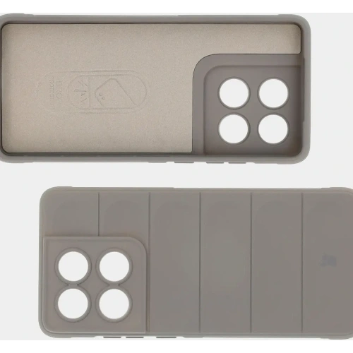 Pancerne etui Bizon Case Tur do Motorola Edge 60 / 60 Fusion jasnoszare