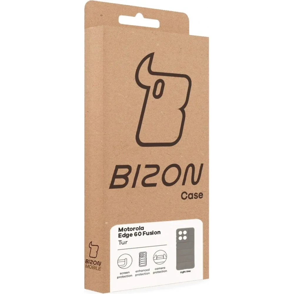 Hurtownia GSM - BIZON Tok Tur Motorola Edge 60 / 60 Fusion világosszürke - BIZ9266 - {ean13} - Hurt
