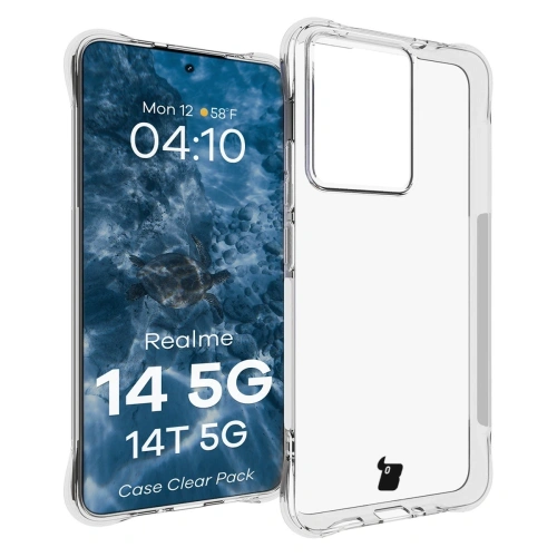 Etui + 2x szkło na ekran Bizon Case Clear Pack do Realme 14 5G / 14T 5G