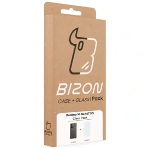 Hurtownia GSM - Bizon Case Clear Pack carcasă + 2x sticlă de protecție Realme 14 5G / 14T 5G - BIZ9269 - {ean13} - Hurt