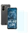 Husa Bizon Case Clear Pack + 2x sticlă de protecție pentru Xiaomi Redmi A5 4G / POCO C71 4G