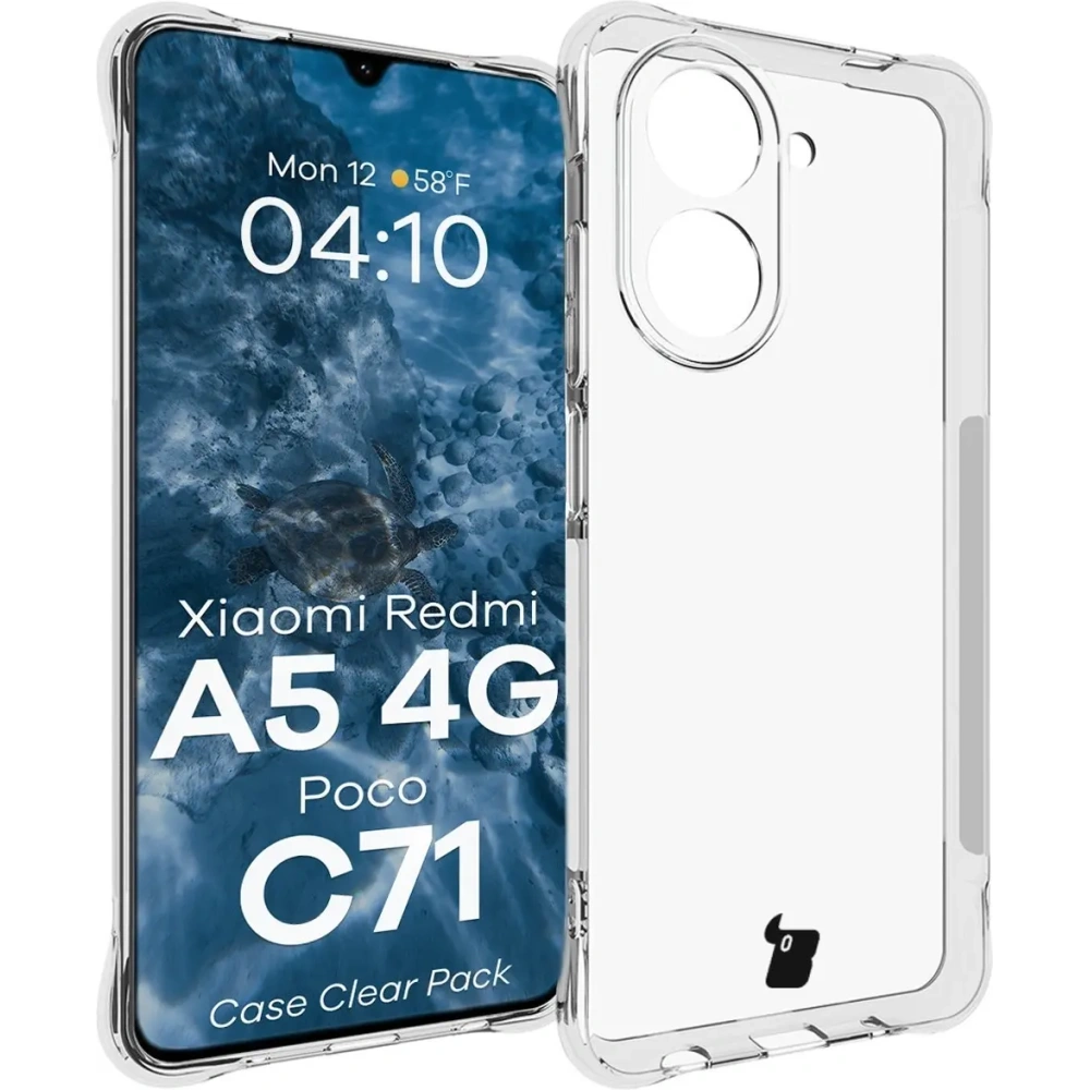 Hurtownia GSM - Husa Bizon Case Clear Pack + 2x sticlă de protecție pentru Xiaomi Redmi A5 4G / POCO C71 4G - BIZ9270 - {ean13} - Hurt