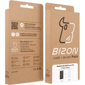 Hurtownia GSM - Husa Bizon Case Clear Pack + 2x sticlă de protecție pentru Xiaomi Redmi A5 4G / POCO C71 4G - BIZ9270 - {ean13} - Hurt