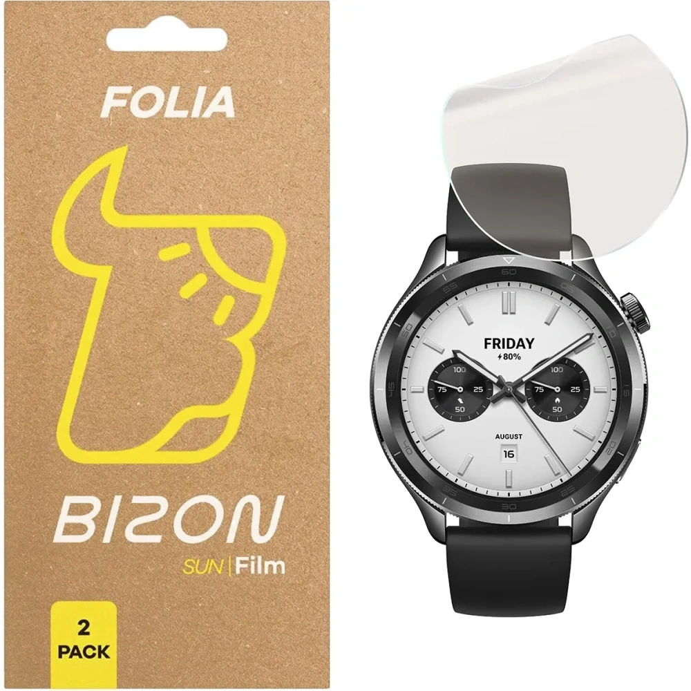 Wholesale BIZON Glass Watch Film Sun Xiaomi Watch S4 [2 PACK] - BIZ9279 - {ean13} - Hurt