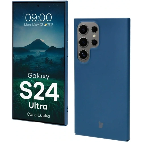 Etui Bizon Case Łupka do Samsung Galaxy S24 Ultra niebieskie
