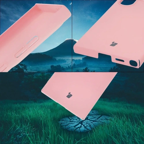 Etui Bizon Case Łupka do Samsung Galaxy S24 Ultra różowe