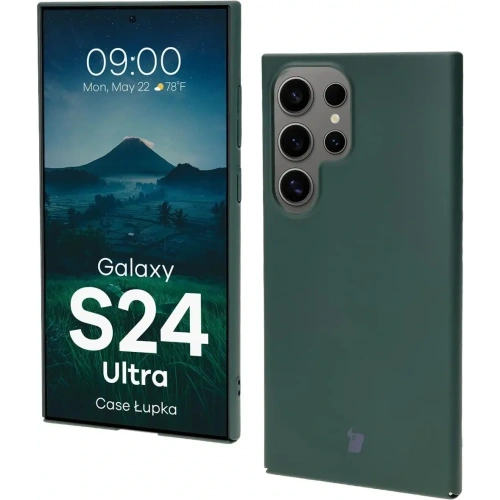 Etui Bizon Case Łupka do Samsung Galaxy S24 Ultra zielone