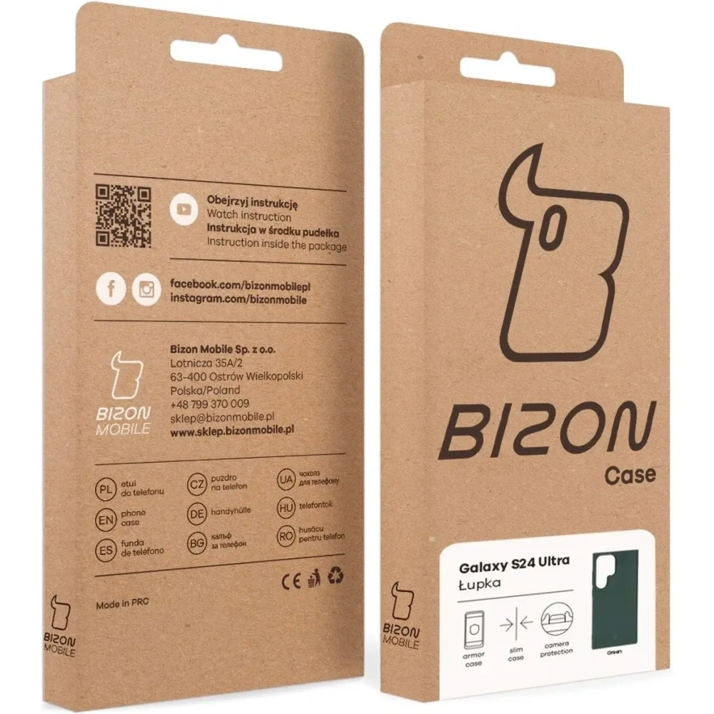 Hurtownia GSM - BIZON Tok Lupka Samsung Galaxy S24 Ultra zöld - BIZ9283 - {ean13} - Hurt