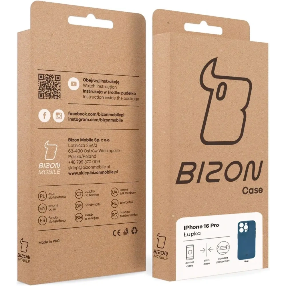 Hurtownia GSM - BIZON Case Lupka Apple iPhone 16 Pro modrá - BIZ9285 - {ean13} - Hurt