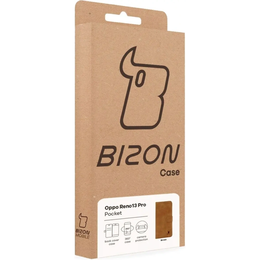 Hurtownia GSM - BIZON Tok Zseb Oppo Reno13 Pro barna - BIZ9288 - {ean13} - Hurt