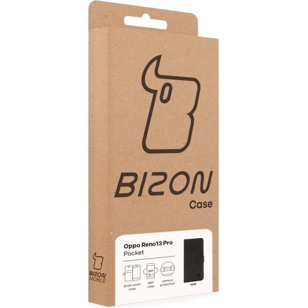 Hurtownia GSM - BIZON tok zseb Oppo Reno13 Pro fekete - BIZ9289 - {ean13} - Hurt