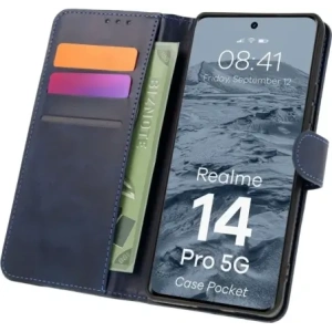 Hurtownia GSM - BIZON tok zsebes Realme 14 Pro 5G sötétkék - BIZ9293 - {ean13} - Hurt