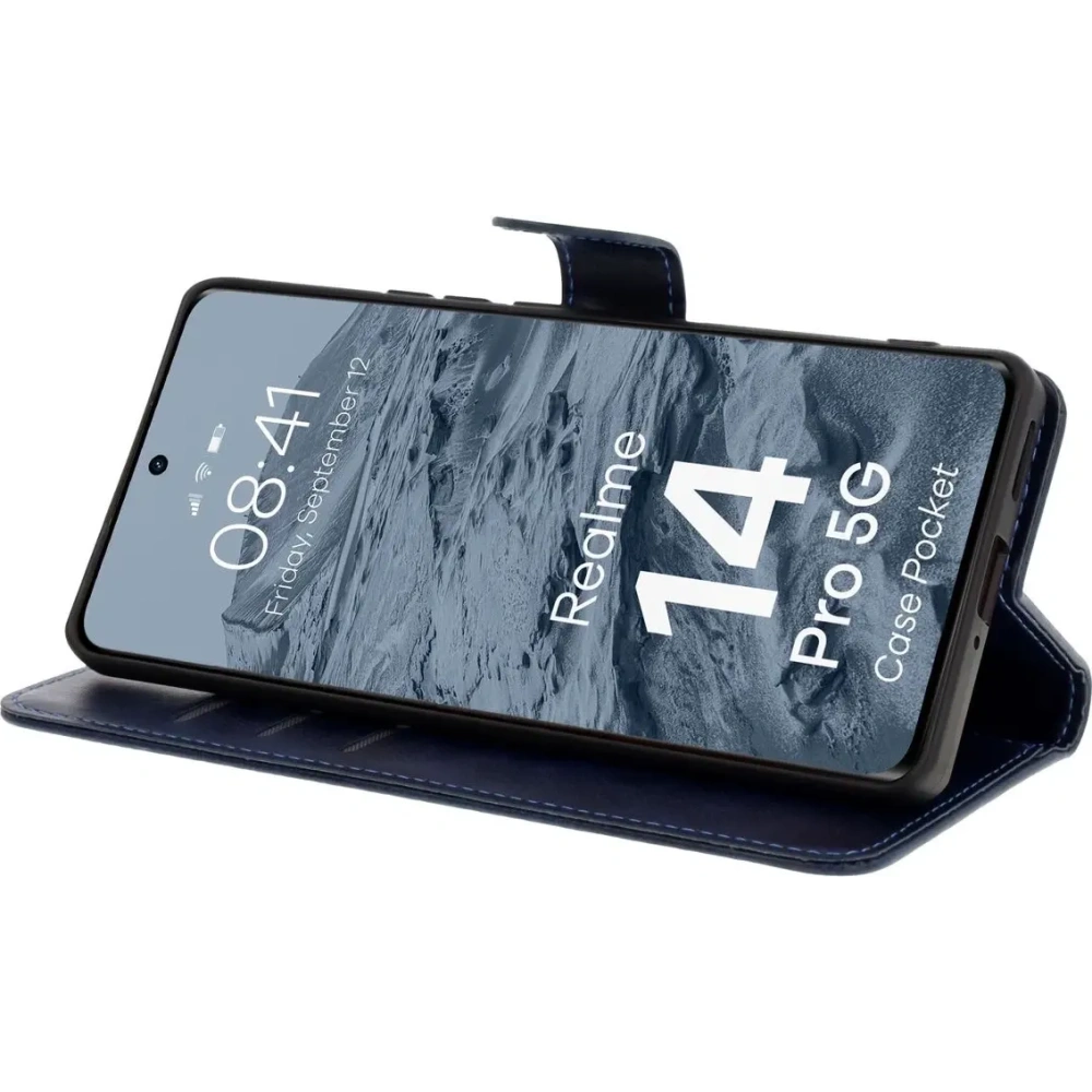 Hurtownia GSM - BIZON tok zsebes Realme 14 Pro 5G sötétkék - BIZ9293 - {ean13} - Hurt