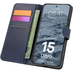 Hurtownia GSM - BIZON tok zsebes Xiaomi 15 Ultra sötétkék - BIZ9296 - {ean13} - Hurt