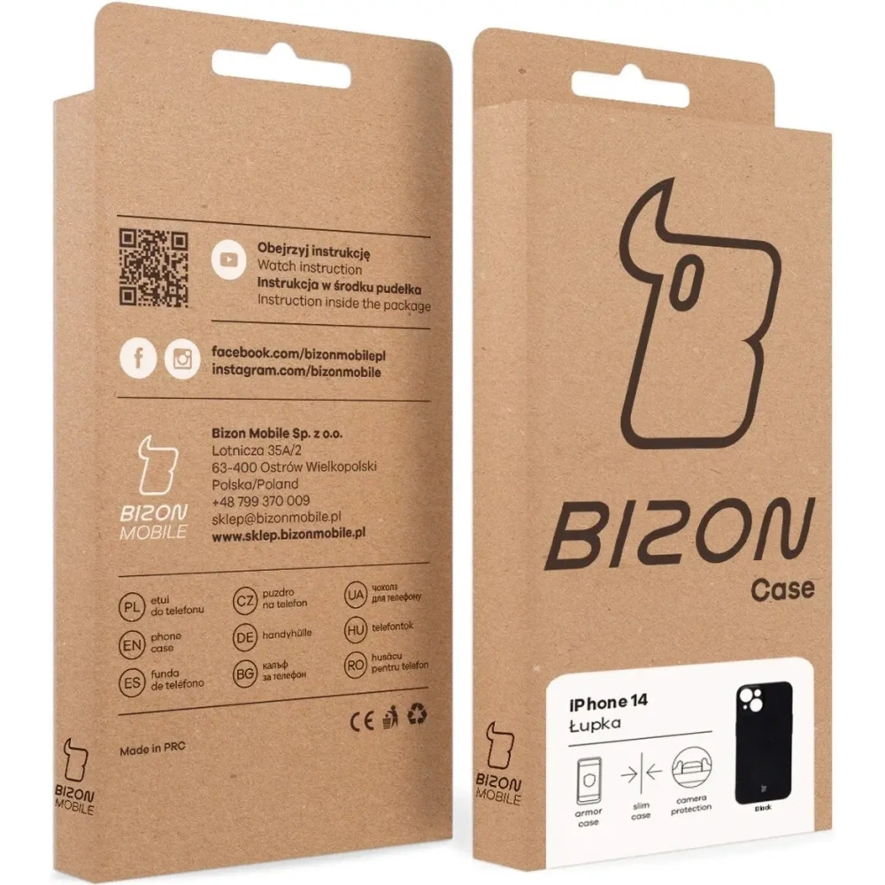 Hurtownia GSM - BIZON Case Lupka Apple iPhone 14 fekete - BIZ9298 - {ean13} - Hurt