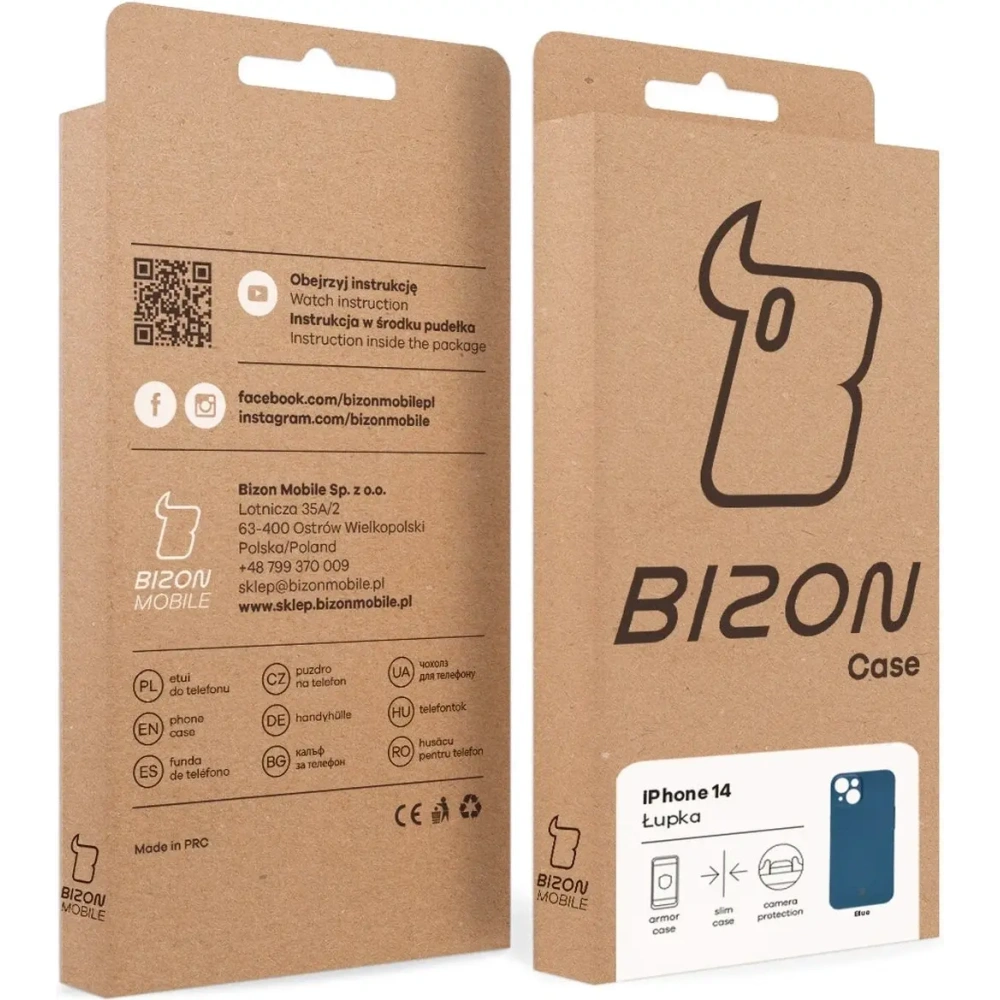 Hurtownia GSM - BIZON Case Lupka Apple iPhone 14 kék - BIZ9299 - {ean13} - Hurt