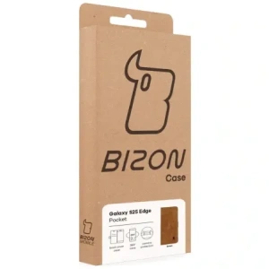Hurtownia GSM - BIZON Husa de buzunar pentru Samsung Galaxy S25 Edge maro - BIZ9302 - {ean13} - Hurt