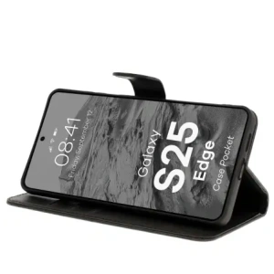 Hurtownia GSM - Husa BIZON pentru Samsung Galaxy S25 Edge neagră - BIZ9303 - {ean13} - Hurt
