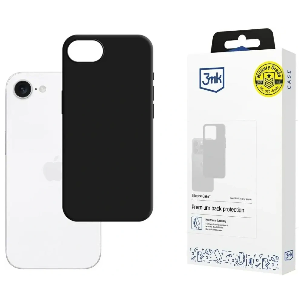 Hurtownia GSM - 3MK Silikonhülle Apple iPhone 16e schwarz - 3MK16462 - {ean13} - Hurt