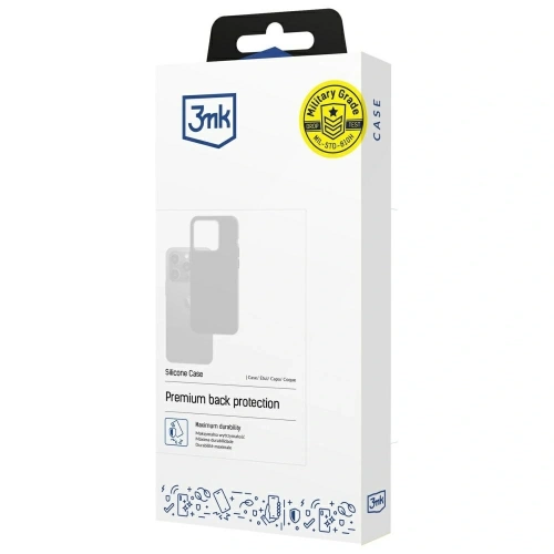 Etui 3MK Silicone Case do Apple iPhone 16e granatowy