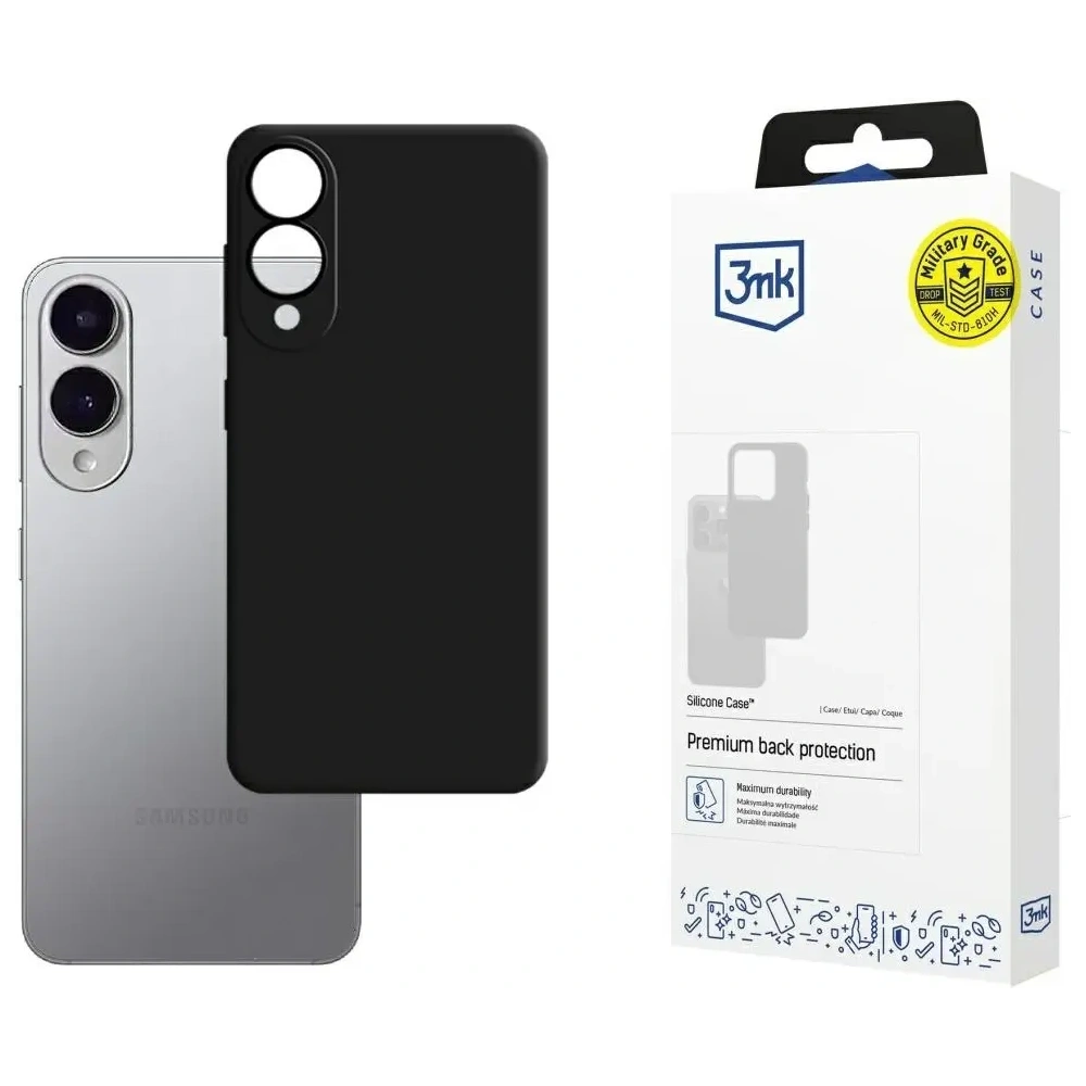 Hurtownia GSM - Etui 3MK Silicone Case do Samsung Galaxy S25 Edge czarny - 3MK16468 - {ean13} - Hurt