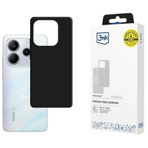 Etui 3MK Silicone Case do Xiaomi Redmi Note 14 5G czarny