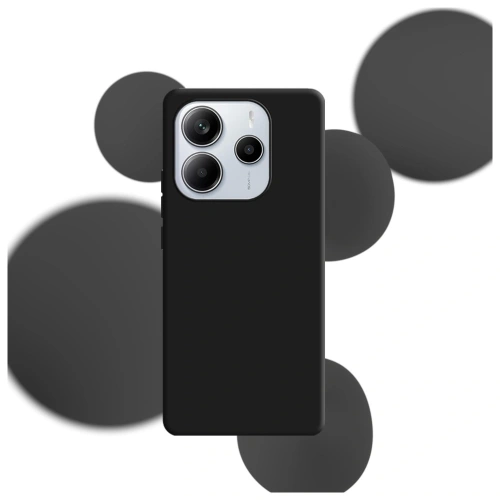 Etui 3MK Silicone Case do Xiaomi Redmi Note 14 5G czarny