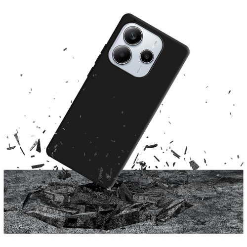 Etui 3MK Silicone Case do Xiaomi Redmi Note 14 5G czarny