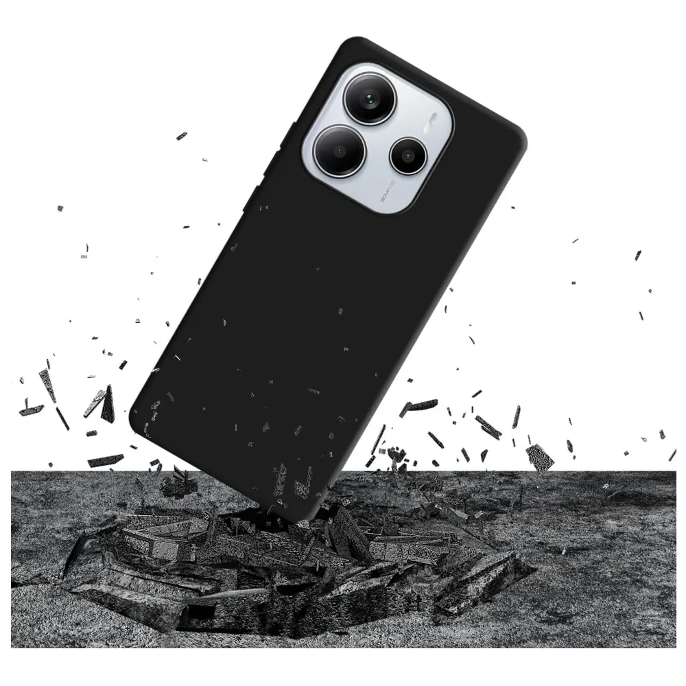 Hurtownia GSM - Husă din silicon 3MK pentru Xiaomi Redmi Note 14 5G neagră - 3MK16473 - {ean13} - Hurt