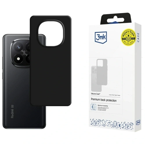 Etui 3MK Silicone Case do Xiaomi Redmi Note 14 Pro+ Plus czarny