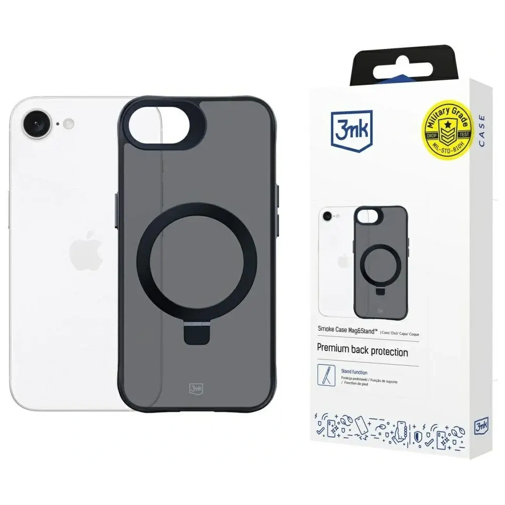 Hurtownia GSM - 3MK Smoke Case Apple iPhone 16e MagSafe & Ständer - 3MK16476 - {ean13} - Hurt