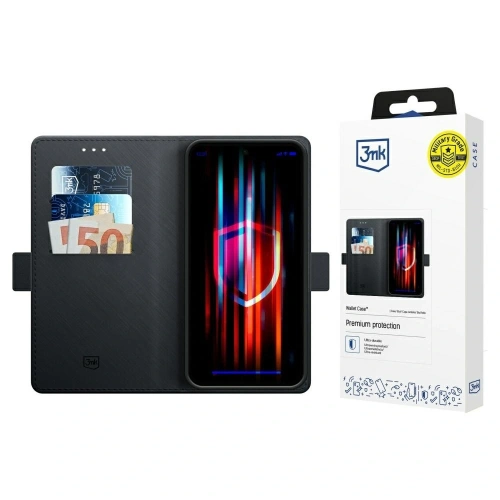 Etui z klapką 3MK Wallet Case do Samsung Galaxy S25+ Plus czarny