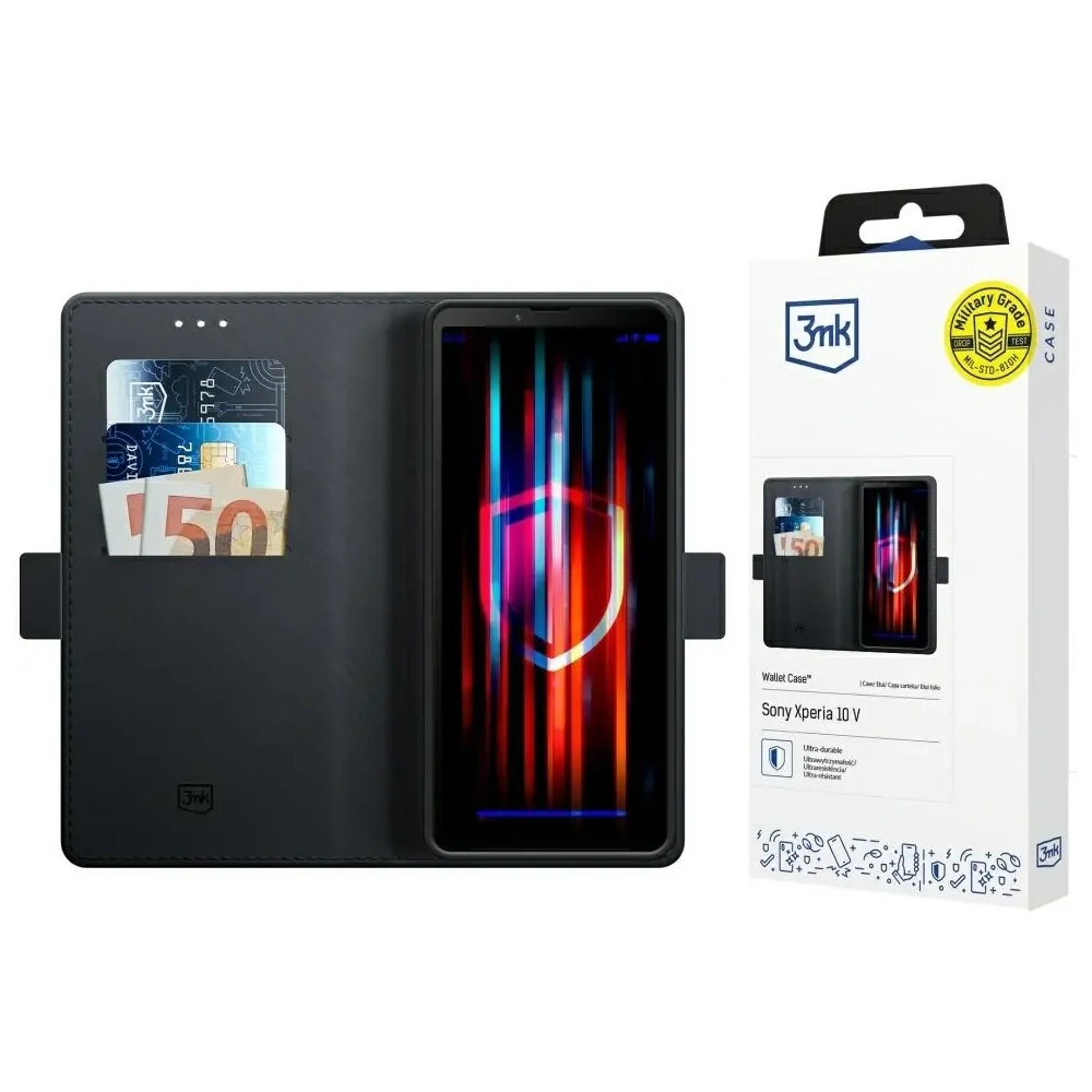 Hurtownia GSM - 3MK Wallet Case Sony Xperia 10 V schwarz - 3MK16497 - {ean13} - Hurt