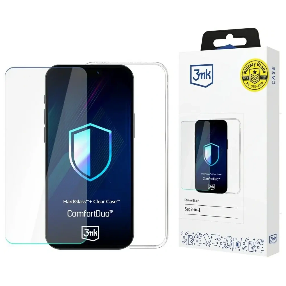 Hurtownia GSM - 3MK ComfortDuo Clear Set HardGlass + Clear Case Motorola Moto G34 5G - 3MK16583 - {ean13} - Hurt