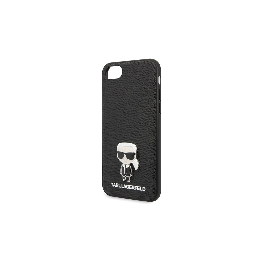 Hurtownia GSM - Etui Karl Lagerfeld KLHCI8IKFBMBK Apple iPhone SE 2022/SE 2020/8/7 hardcase černý/black Saffiano Ikonik - KLD294BLK - {ean13} - Hurt