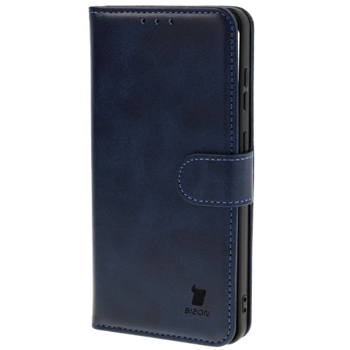 Etui z klapką Bizon Case Pocket do Samsung Galaxy S25 Edge granatowe