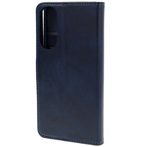 Etui z klapką Bizon Case Pocket do Samsung Galaxy S25 Edge granatowe