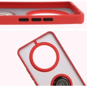 Hurtownia GSM - Bizon Case Hybrid Gyűrű Realme 14 Pro 5G füstös piros kerettel - BIZ9305 - {ean13} - Hurt