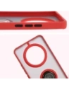 Hurtownia GSM - Etui z uchwytem na palec Bizon Case Hybrid Ring do Realme 14 Pro 5G przydymione z czerwoną ramką - BIZ9305 - {ean13} - Hurt