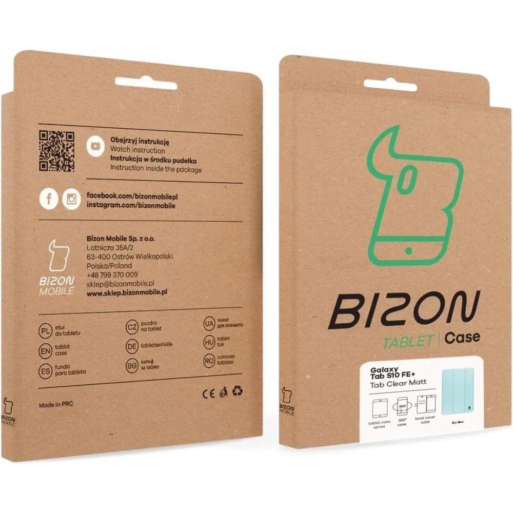 Wholesale Bizon Case Tab Clear Matt Samsung Galaxy Tab S10 FE+ Plus blue - BIZ9307 - {ean13} - Hurt